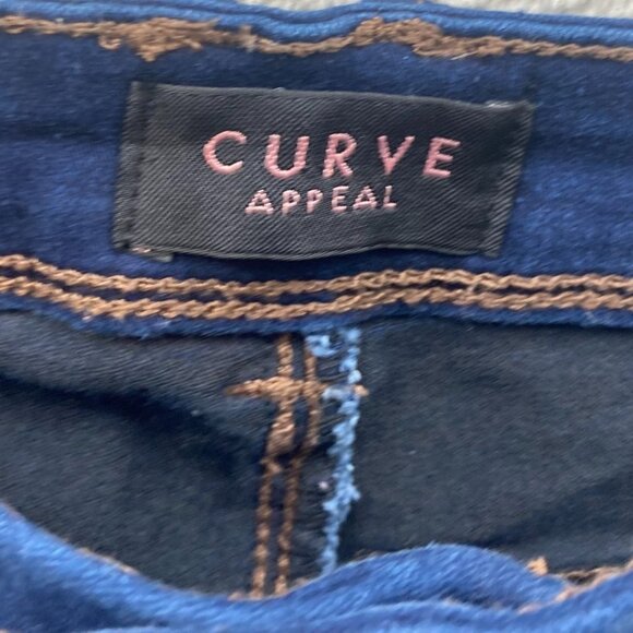 Curve Appeal Womens Jeans Size 8/29 Minimalist Jegging Skinny Ankle Blue Denim - Picture 10 of 16